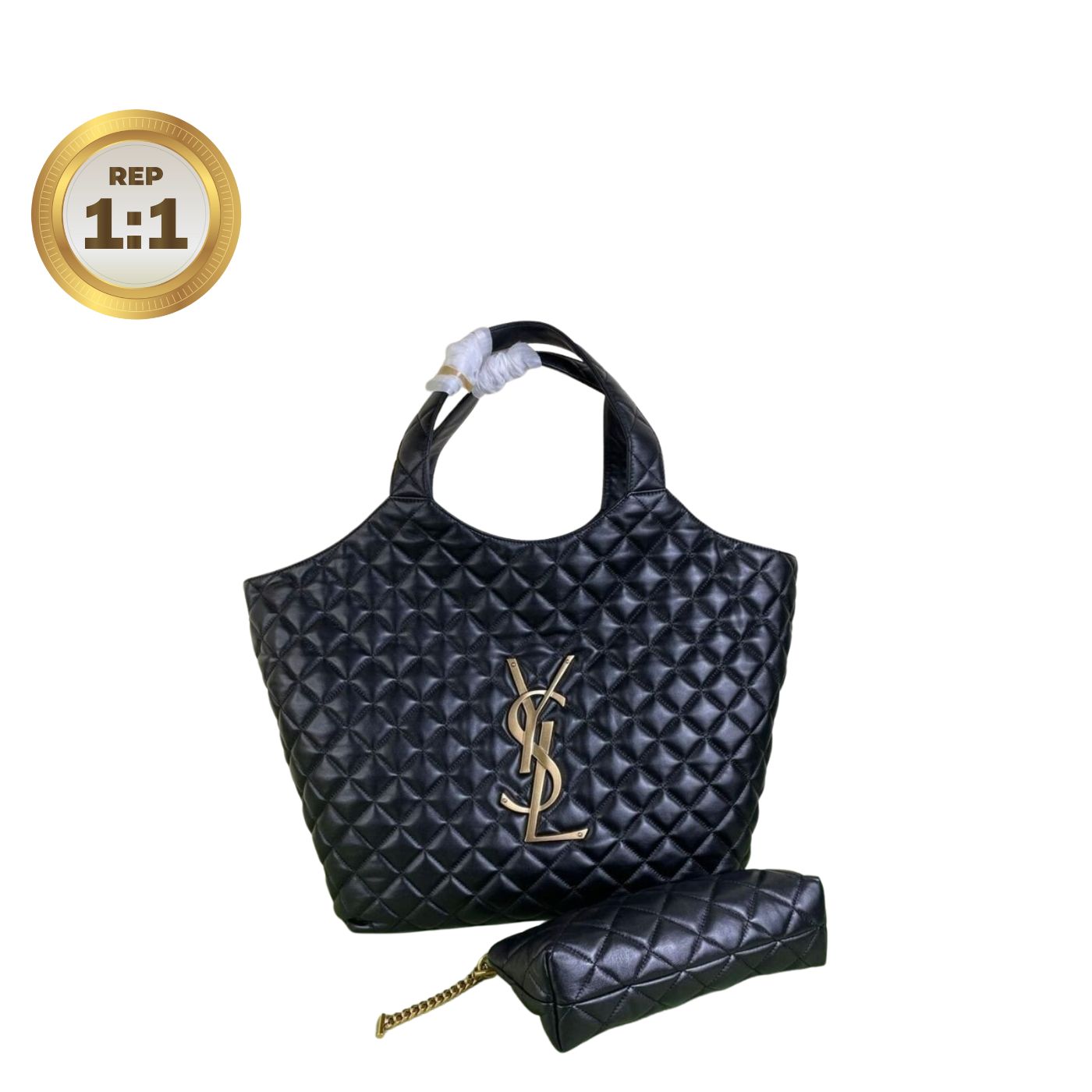 [REP 1:1] Saint Laurent Icare Maxi Shopping Bag Black For Women 16.9in/43cm 698651AAANG1000